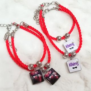 Vòng tay đôi 50k / cặp ( 2 cái ) [ cặp hình vuông dây đỏ.]