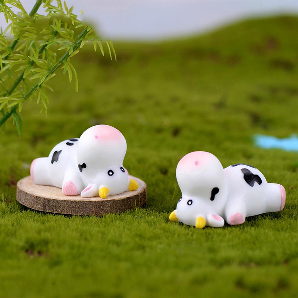 JARRED Tượng Bò Sữa Mini Trang Trí Sân Vườn