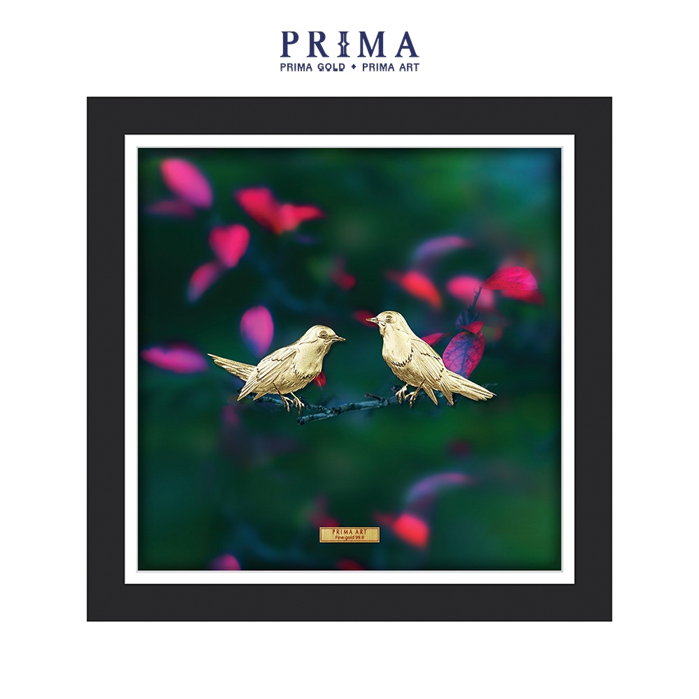 Tranh Vàng 24K PRIMA ART Tình Yêu - Sắc Màu - Kích thước 35 x 35 cm - CGS-0797-01
