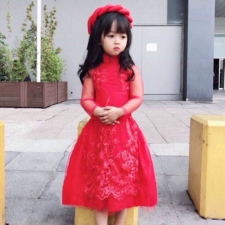 Cách tân bé siêu đẹp siêu yêu bao gồm áo cách tân chân váy đuôi cá và mấn đội đầu hàng quảng châu bao đẹp