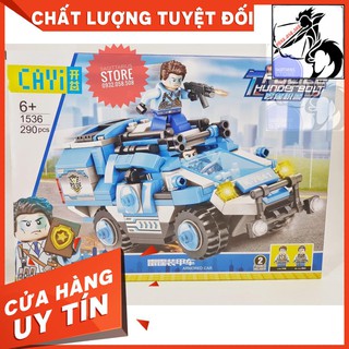 Lego CAYI-1536 Lắp Ráp Xe Cảnh Sát Cơ Động - Police Thunder ( 290 Mảnh ) [Hàng Có Sẵn]