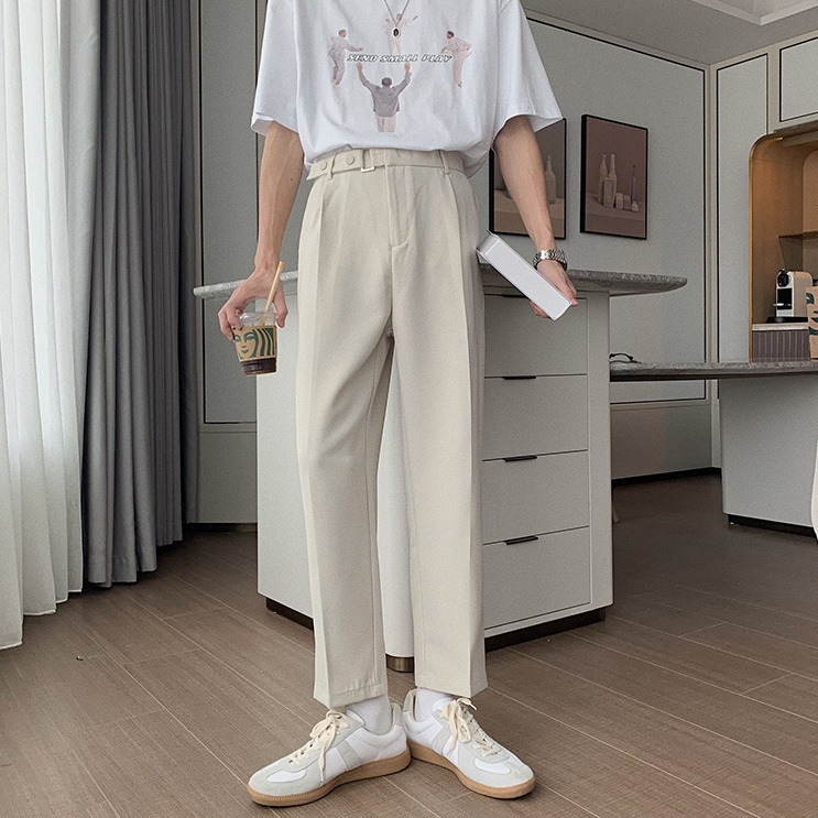 Quần ống rộng phong cách Hàn Quốc thời trang hè dành cho nam