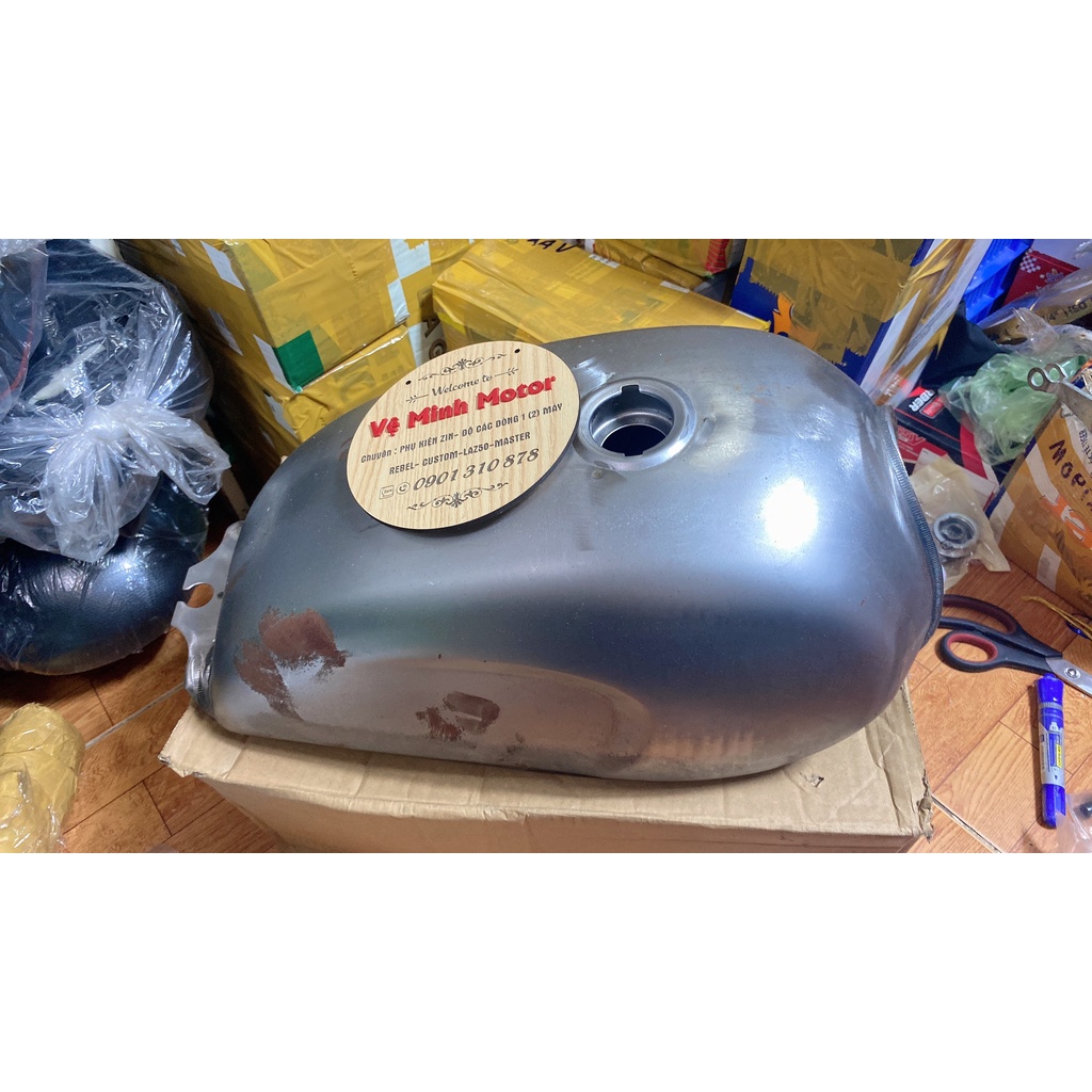 Bình xăng cafe racer win110,Gn125 full nắp khóa