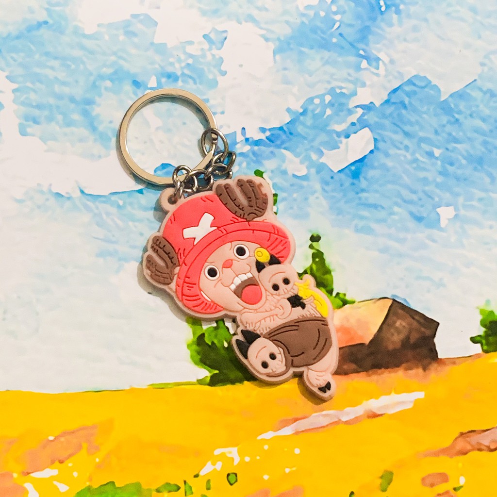 Móc khóa cao su CHOPPER ONE PIECE ĐẢO HẢI TẶC quà tặng xinh xắn anime chibi