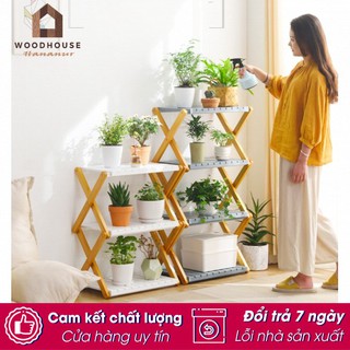 Kệ để giày dép 3 tầng có thể tháo rời - Kệ gỗ đa năng nhiều tầng gấp xếp gọn nhẹ, không cần lắp ghép