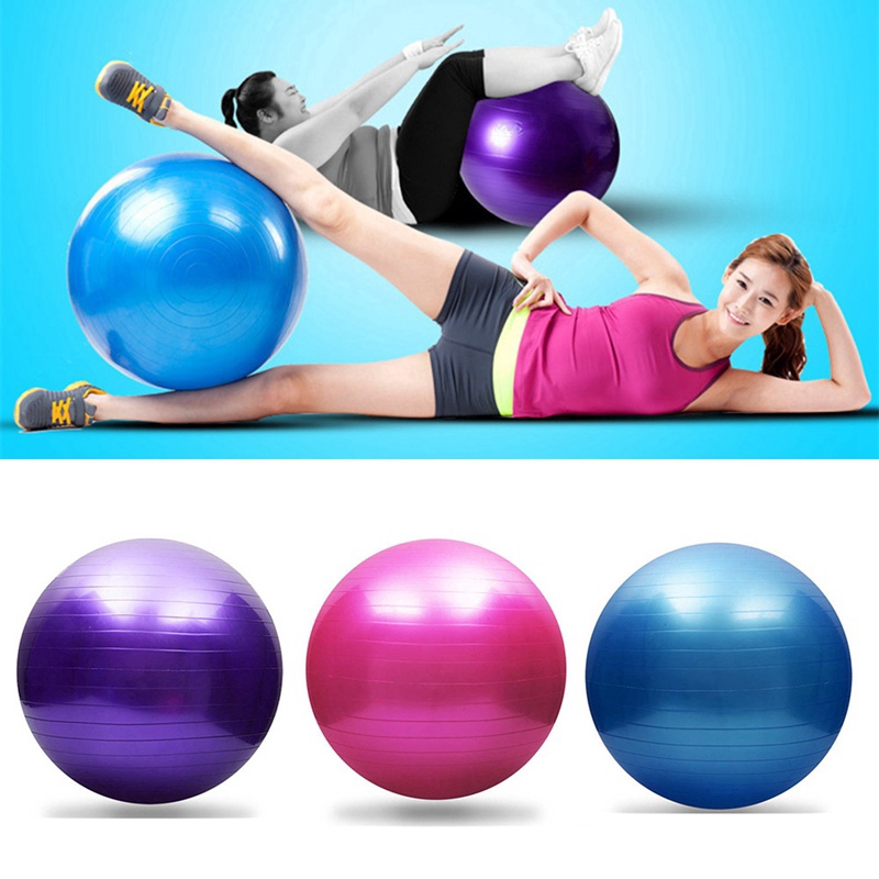 Exercise Pilates Workout Massage Sports Yoga Balls/ Bola Pilates Fitness Gym Balance Fitball/ Air + Airlocks &amp; Quick Pump Included