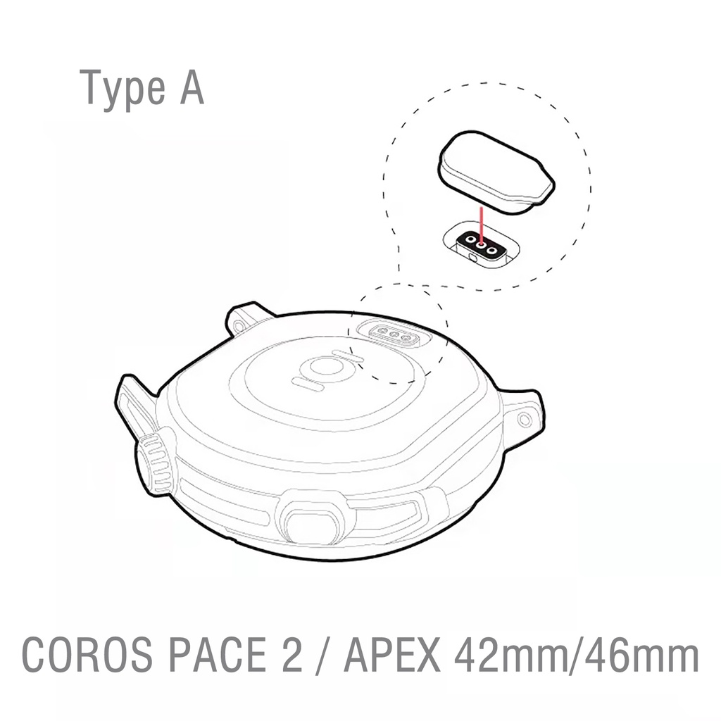 Nắp Đậy Cổng Sạc Chống Bụi Bằng Silicone Cho Đồng Hồ Coros VERTIX 2 APEX 2 Pro Coros Pace 2 APEX 42mm 46mm
