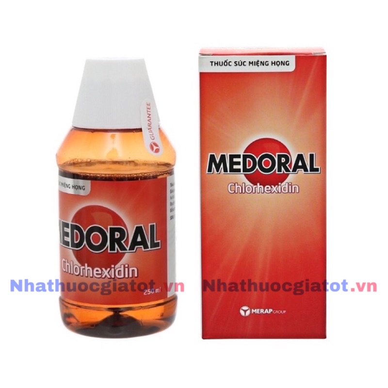 [Chai 250ml] Nước súc họng MEDORAL chlorhexin 0,2%