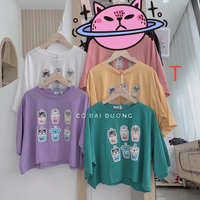 Áo Crt 6 cây kem trà sữa tici TTL990