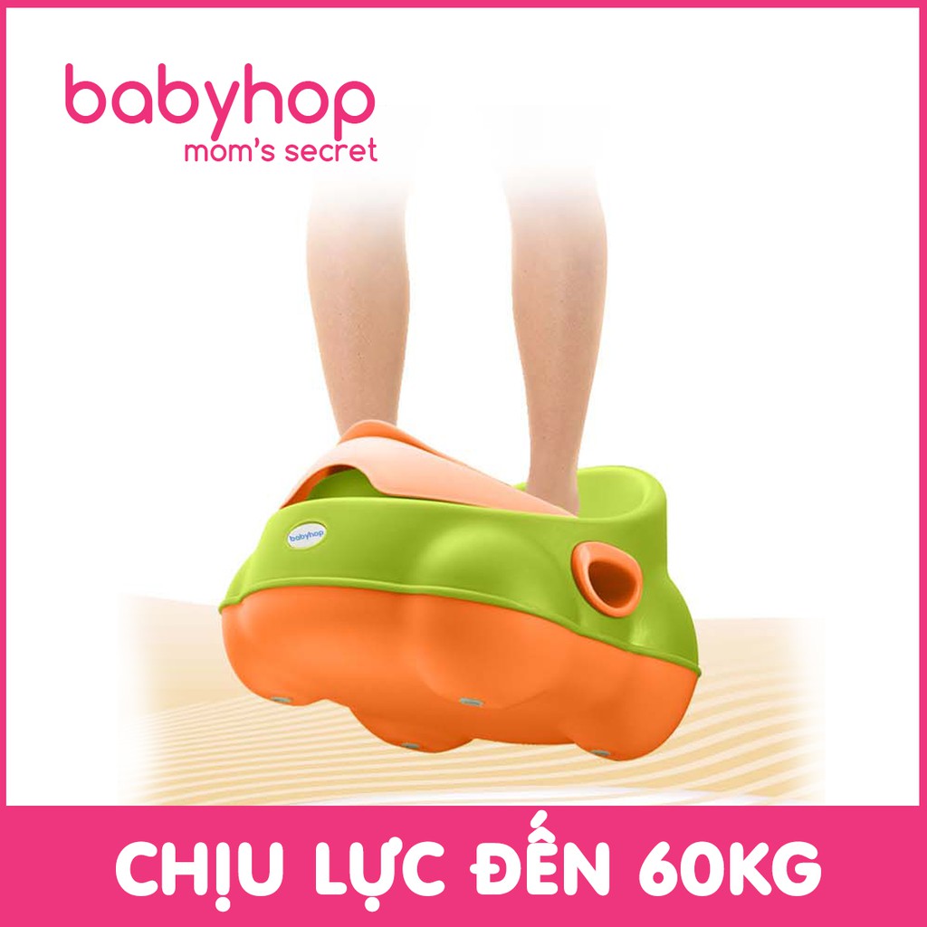 Bô vệ sinh cho bé phi thuyền Babyhop phù hợp với bé trai, bé gái 6 tháng đến 5 tuổi chống trơn trượt có tựa lựng