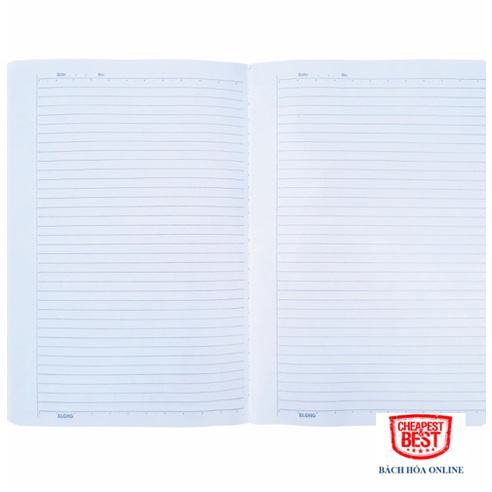 Vở A4 500 Trang Kẻ Ngang May Dán Gáy , Bìa Cứng Compostion Book, Klong 324