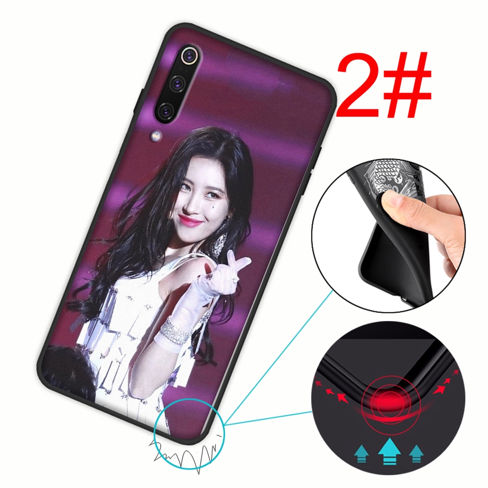 Ốp Lưng Silicone Hình Ca Sĩ Lee Sun Mi 80yx Cho Xiaomi Mi6 8 Lite 9 Se Pro Pocophone F1 Mix 2s