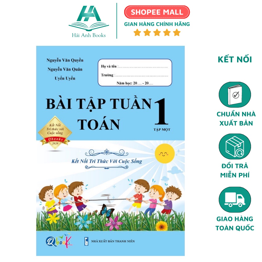 Sách Bài Tập Toán lớp 1 Học Kì 1   Hải Anh Books