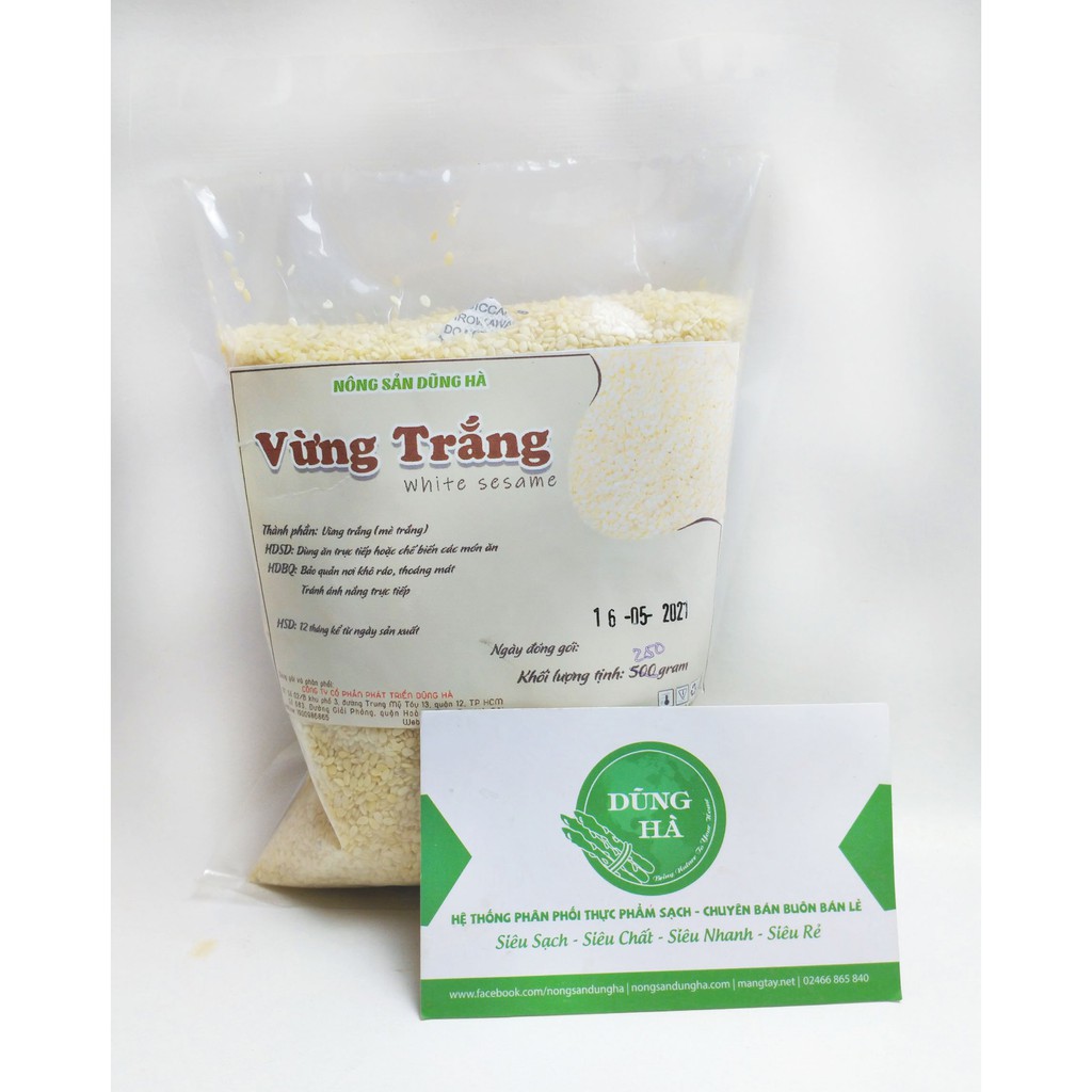 Vừng trắng khô - Hạt mè trắng - ngon, sạch