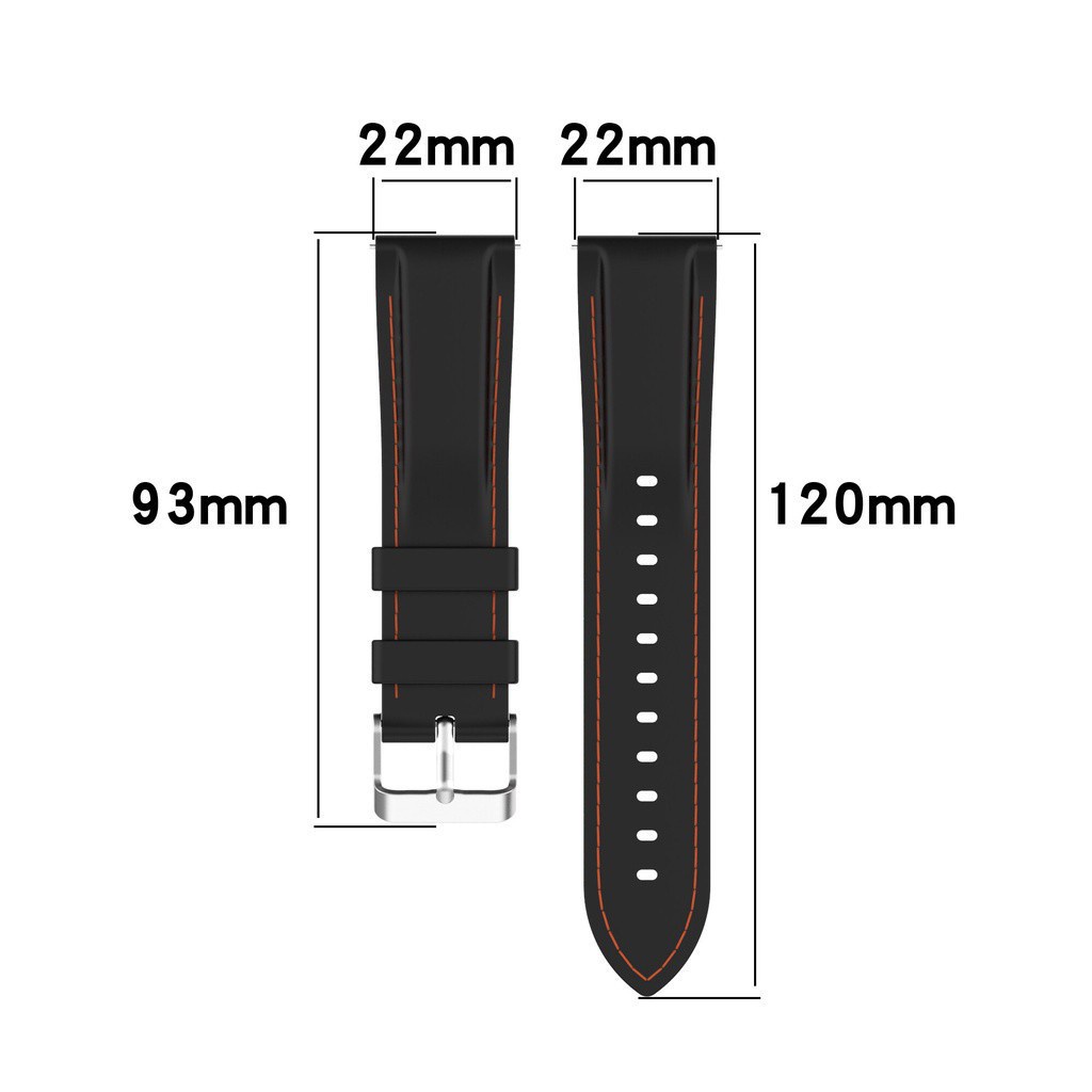Dây đeo đồng hồ bằng silicon 22mm độc đáo cho Xiaomi Mi Watch / Gtr 2 2e & Gtr 47mm