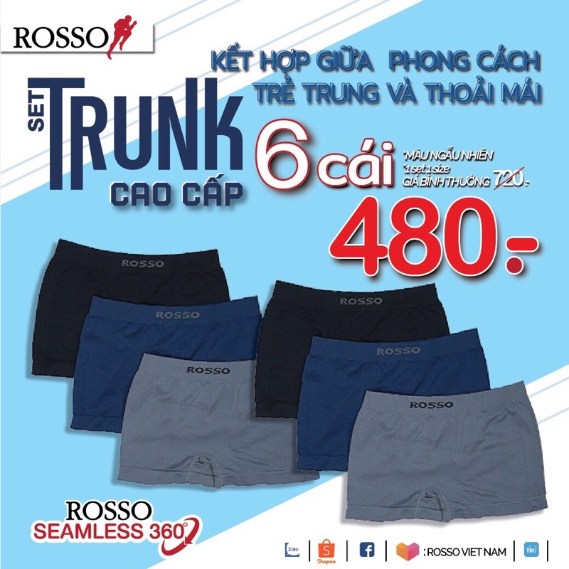 COMBO 6 QUẦN SEAMLESS BOXER Rsu0002