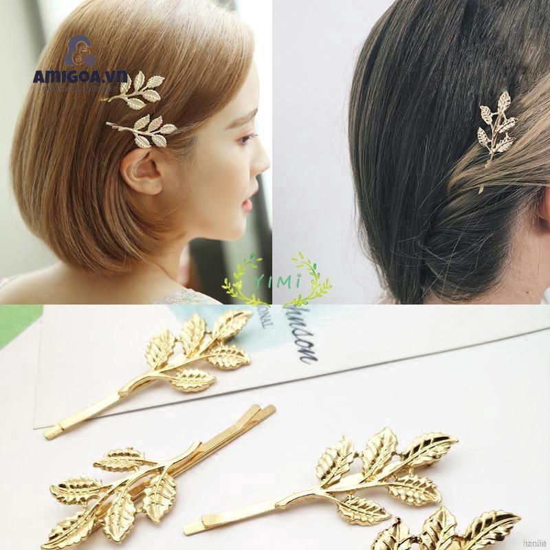 Kẹp Tóc Họa Tiết Chiếc Lá Thời Trang Ngọt Ngào Cho Nữ