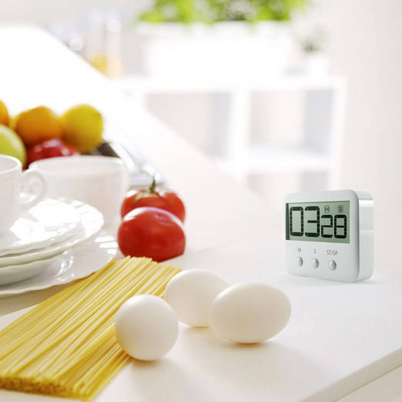 Đồng Hồ Hẹn Giờ Nấu Ăn Kỹ Thuật Số Đếm Ngược Từ Tính Kèm Màn Hình LED Cỡ Lớn Chuyên Nghiệp Cho Bé