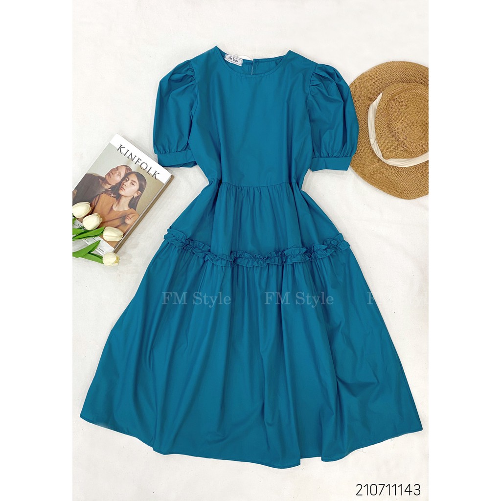 Đầm babydoll FMStyle váy nữ dáng dài nhún vai chất voan 2 lớp, nhẹ nhàng xinh xắn tôn dáng cho các nàng 210711141 | BigBuy360 - bigbuy360.vn