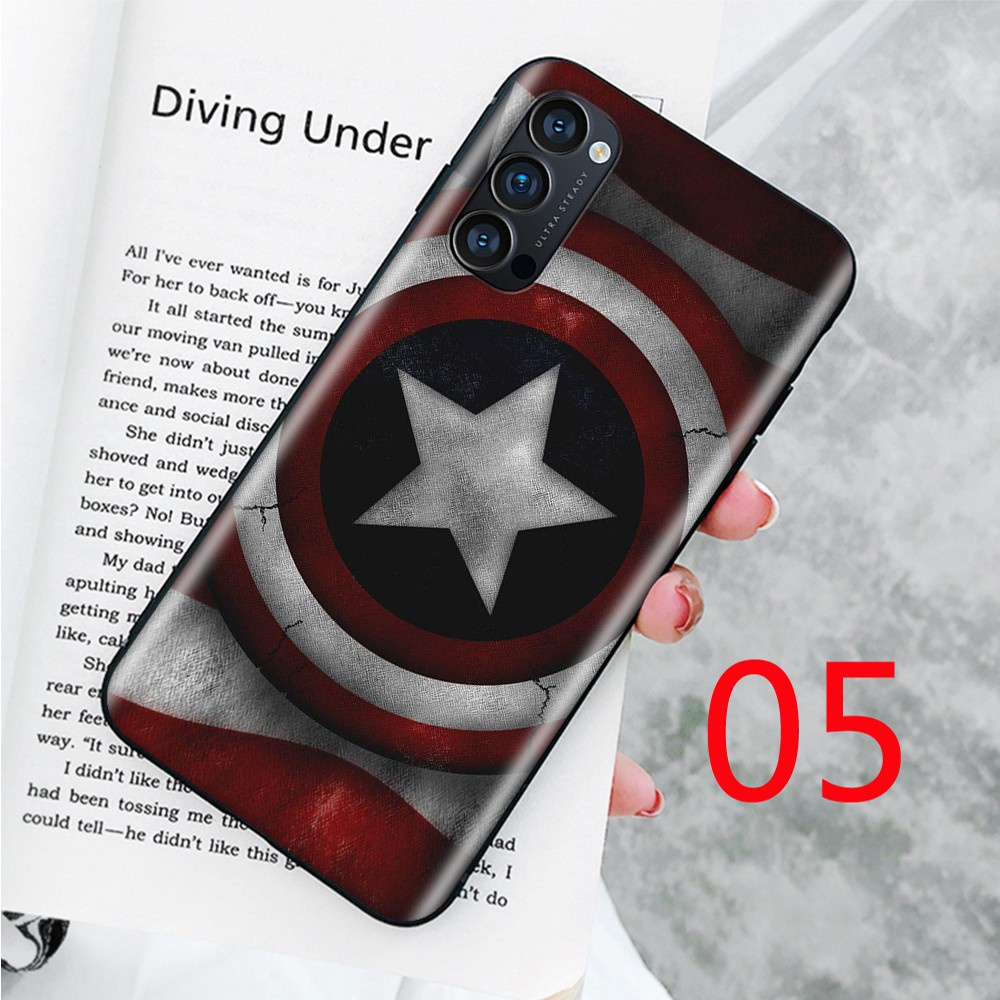 Ốp Điện Thoại Mềm Hình Captain America Cho Xiaomi Redmi Note 8 8a 8t 9 9a 9c 9t 9s S2 Pro Max