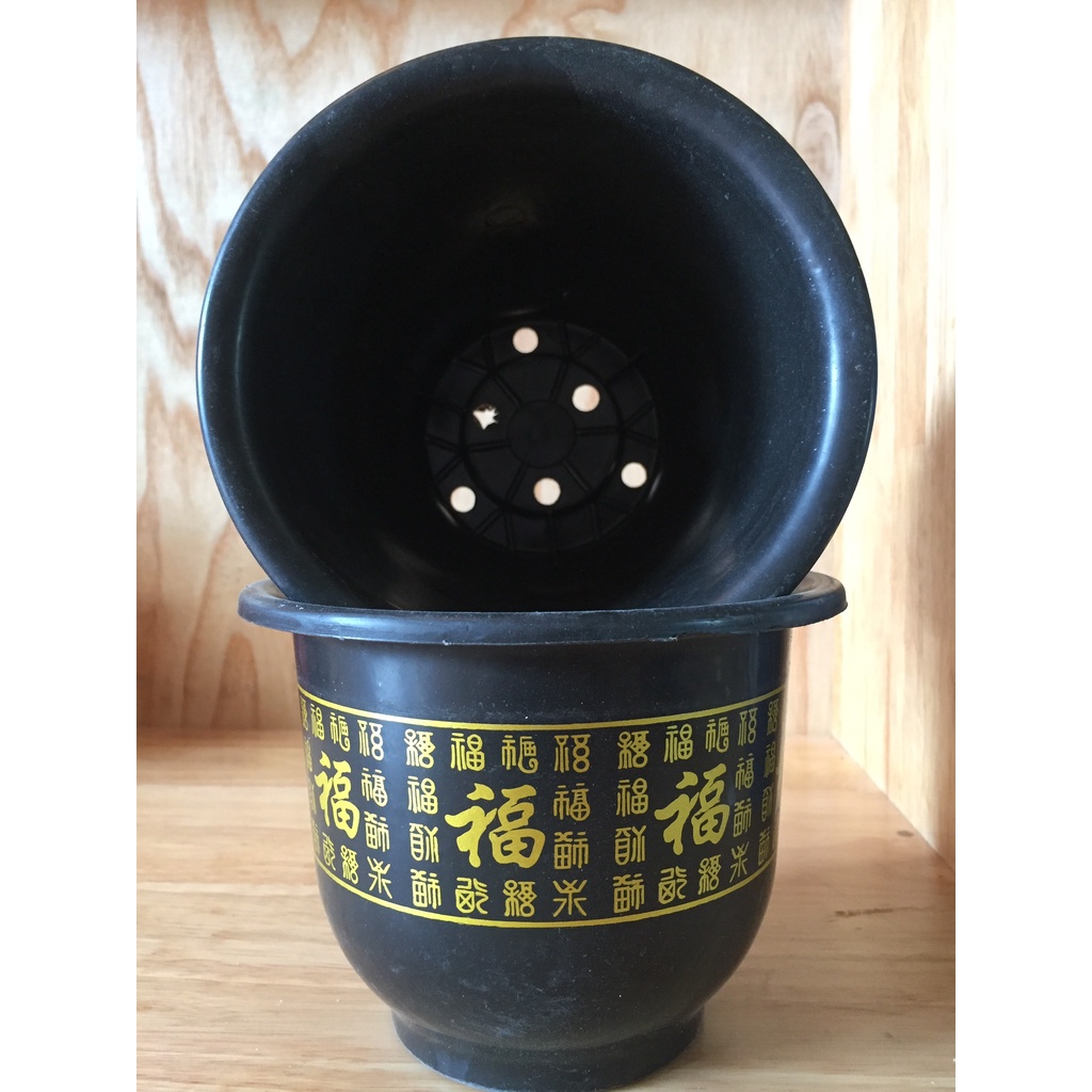 5 CHẬU NHỰA TRỒNG HOA MẪU CHỮ PHÚC #H160 (KÍCH RỄ MẦM CÂY ,KEO LIỀN SẸO ,BẠT PHỦ ĐẤT CHỐNG CỎ MỌC...)