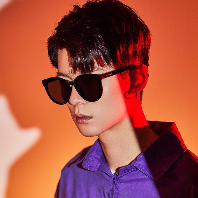 Kính thời trang nam màu đen chống nắng, mắt kính râm chống tia uv400 K323 Si_Kinh