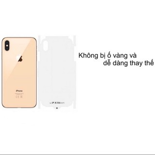 Miếng dán PPF nhám chống vân tay , PPF dán lưng iPhone 7p/8p/x/xs/xsmax/11/11pro/11promax