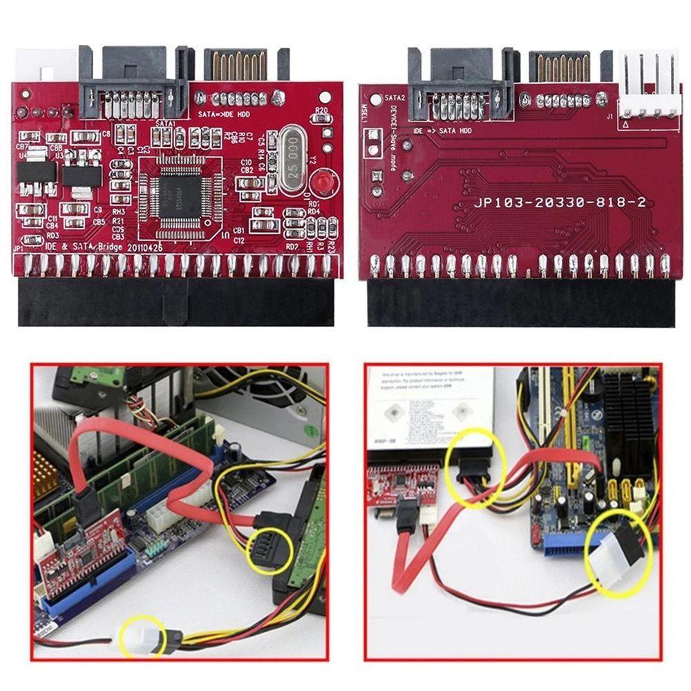 Card Chuyển Đổi Ổ Cứng TAYLOR1 SATA Sang IDE IDE Sang SATA IDE Cho Máy Tính