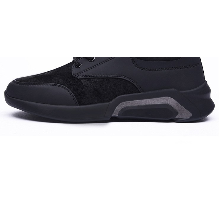 Giày Thể Thao Nam Đen - Ghi S052 Đế Cao Thoáng Khí | BigBuy360 - bigbuy360.vn