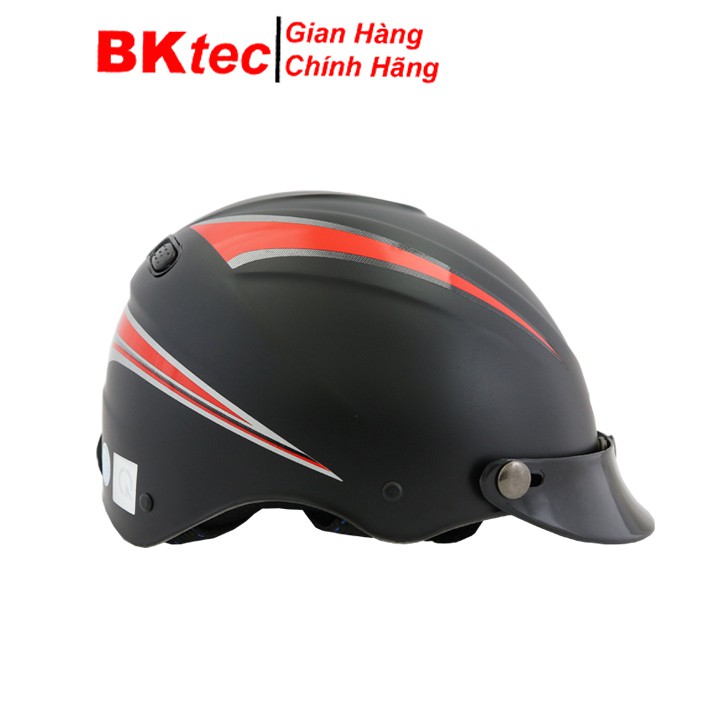 Muc bảo hiểm không kính sang trọng Bktec- Hàng chính hãng