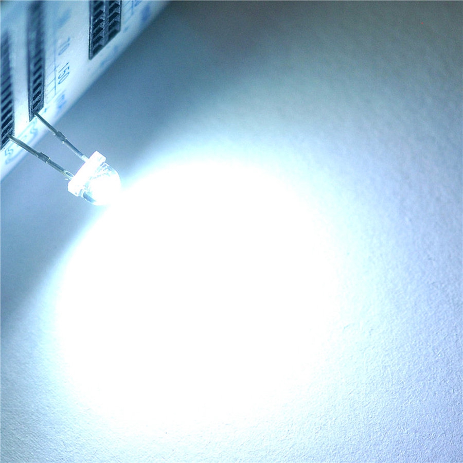 Bộ 100 đèn LED đi-ốt 5mm thiết kế siêu sáng tiện lợi
