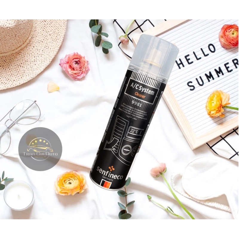 Vệ sinh, làm sạch hệ thống điều hoà SENFINECO 9981 của Đức, giúp làm sạch vi khuẩn, rêu mốc trong điều hòa