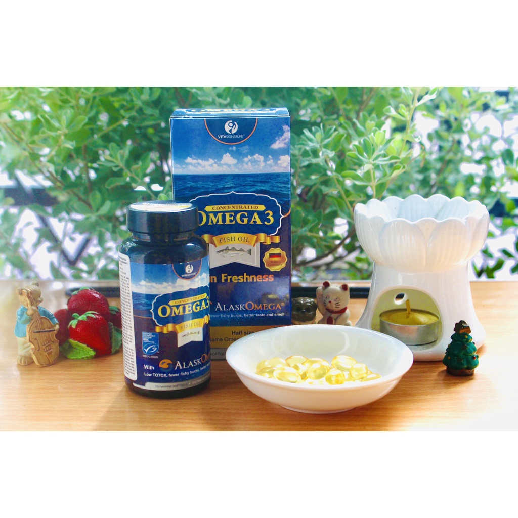 Dầu cá Omega 3 Vita Signature AlaskOmega Nhập Khẩu Đức