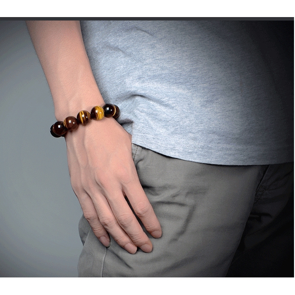 8mm Natural African Roar Natural Tiger's Eye stone Round Beads bracelet
