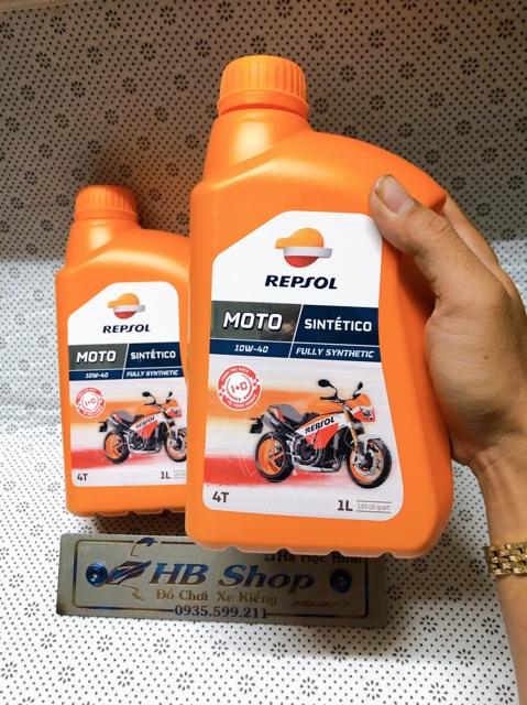 Repsol sintetico 4T 10w40 1L kèm lọc nhớt yamaha