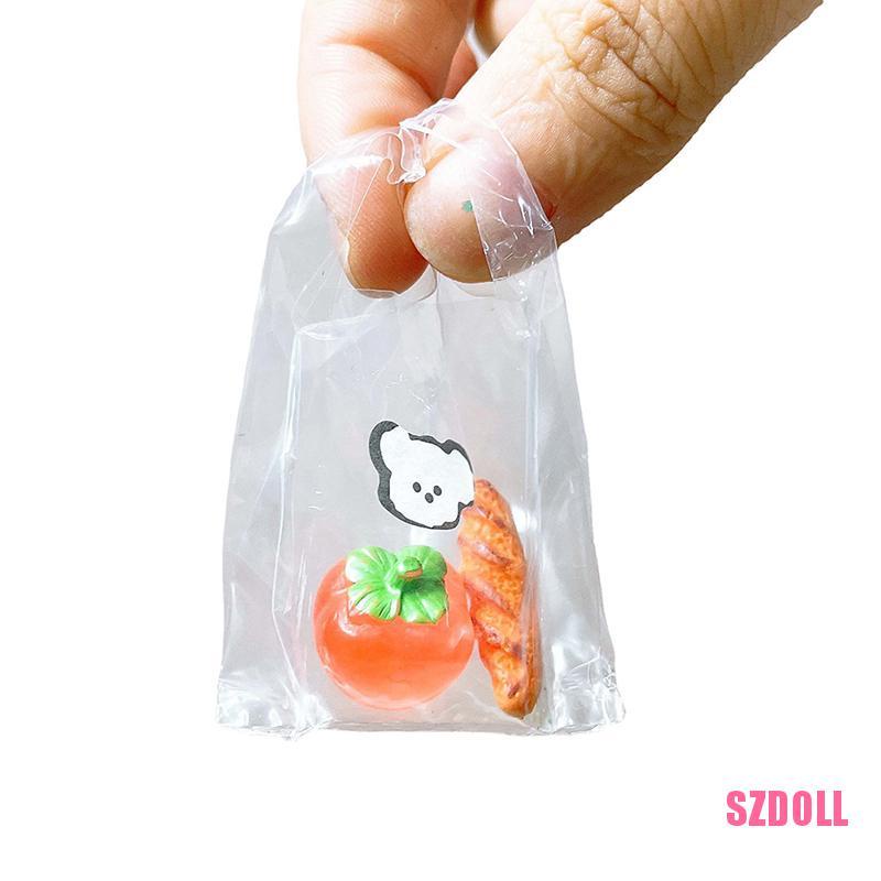 Túi Xách Mua Sắm Mini Trong Suốt Dành Cho Búp Bê SZDOLL6 Tỉ Lệ 1:12