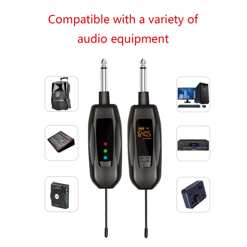 Bộ Thu Phát Tín Hiệu Đàn Guitar Không Dây Tích Hợp Pin 500mAh