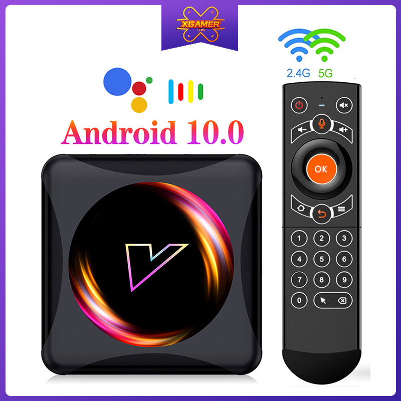 Đầu Tv Box Android 10 4g 64gb Rockchip Rk3318 Hỗ Trợ 1080p 4k Google Play