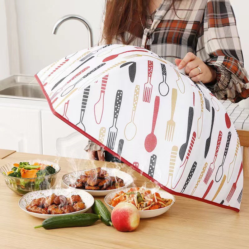 Lồng Bàn Đậy Thức Ăn Giữ Ấm Chống Bụi Gấp Gọn Tiện Lợi Ốp