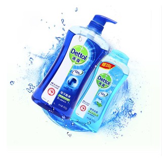Sữa Tắm Dettol dung tích 950ml mùi năng động (có tặng kèm chai 350ml mùi bạc hà )