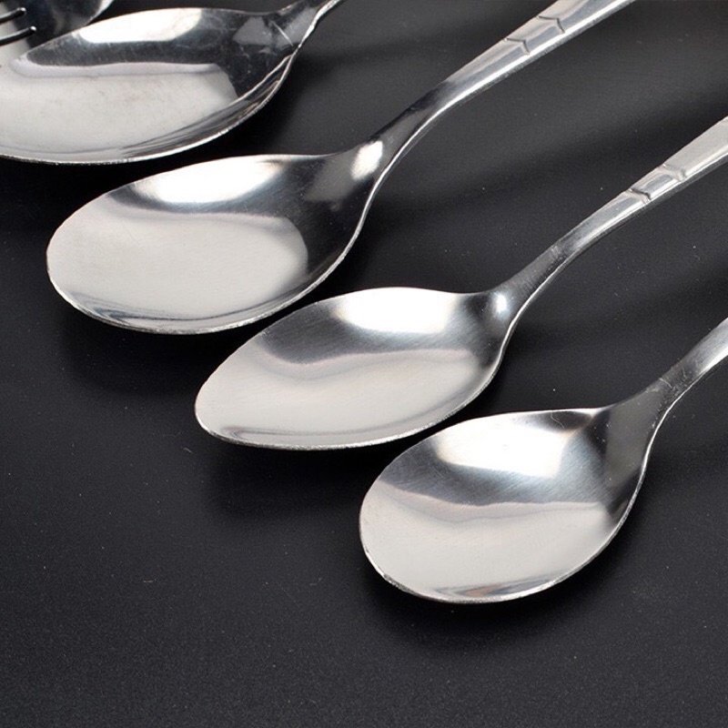 Thìa inox 304 cao cấp sáng bóng dày đẹp