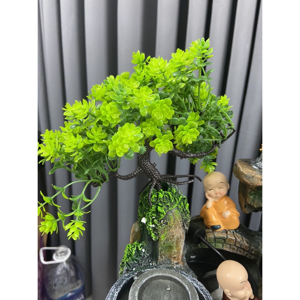 Máy tạo khói mini, máy phun sương bể cá có đèn dùng cho tiểu cảnh, non bộ, thác phong thuỷ, hồ cá