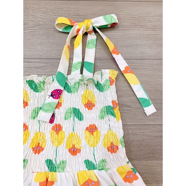 Váy maxi hoa smock-HÀNG SALE KO ĐỔI TRẢ