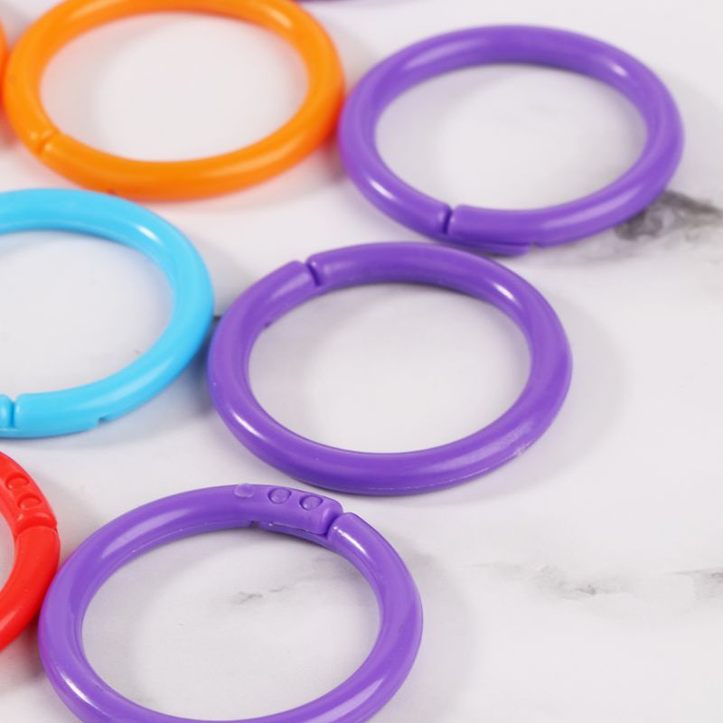 Set 20 Vòng Kẹp Đa Năng Bằng Nhựa Hình Chiếc Lá Sáng Tạo