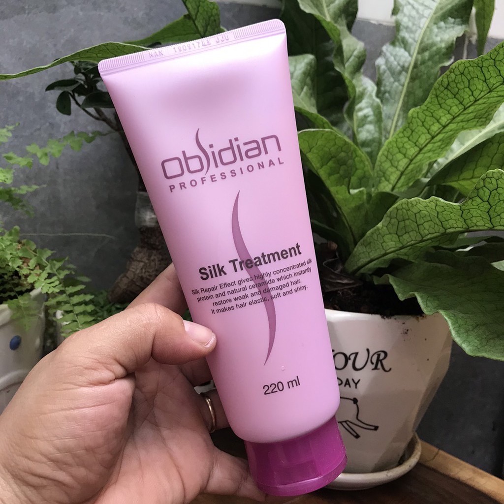 🇰🇷Obsidian-KOREA🇰🇷Hấp dầu lạnh siêu mượt Obsidian Silk Treatment 220ml