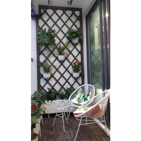 BỘ BÀN GHẾ DÂY VĂNG APULLICO- bộ bàn ghế ban công