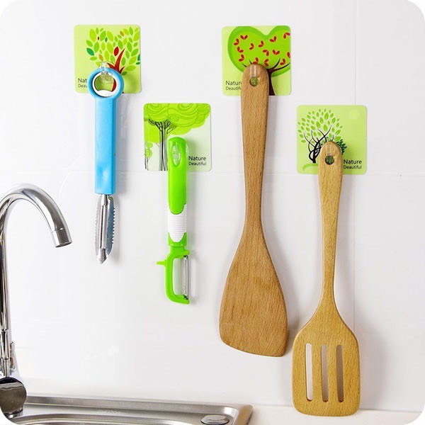 Móc dán tường siêu dính, siêu bền, chịu lực tốt họa tiết 3D vô cùng chắc chắn độ bền cao 6*6 cm