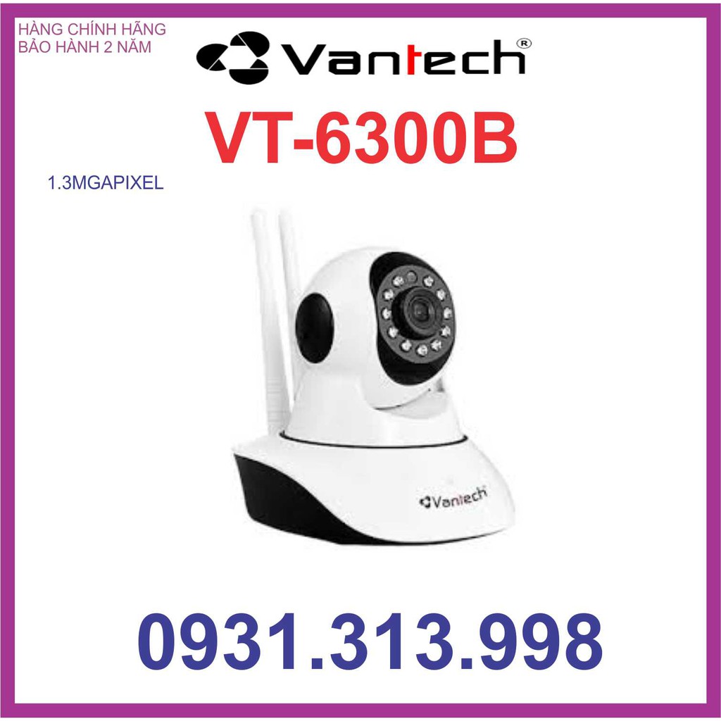 Camera VANTECH IP Hồng Ngoại Không Dây 1.3MP VT-6300B