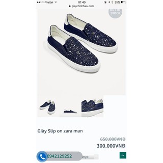 Giầy lười vẩy sơn nam zara man