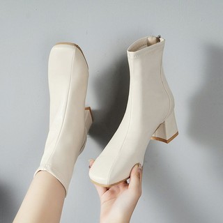 [HÀNG CÓ SẴN] Giày Bốt Nữ Da Mềm Cổ Thấp Đế 5,5 cm Thời Trang Boots | WebRaoVat - webraovat.net.vn